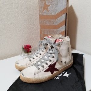 Golden Goose Women's Francy Hightop Sz 6 Cream